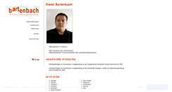 Desktop Screenshot of dieter-bartenbach.com