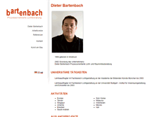 Tablet Screenshot of dieter-bartenbach.com